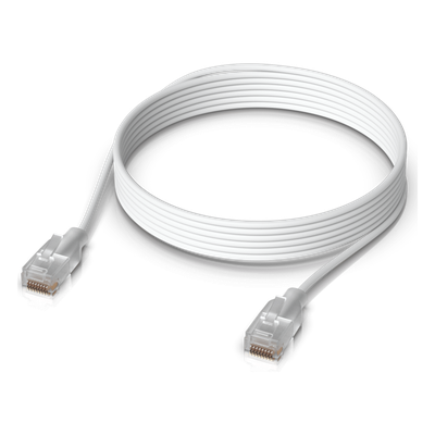 UBIQUITI - Patchcord Cat 6 / 10 GbE / PoE+++ / 2 m (6.56 ft) / Conector RJ45 Translúcido / Interior