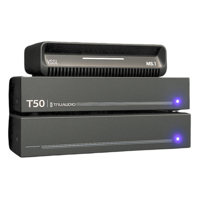TRUAUDIO - Amplificador y Streamer de Audio Modular / PoE o USB-C / HDMI eARC / Óptica y RCA / Bluetooth LE Audio / Wi-Fi / AirPlay 2 y Google Cast / Compatible Control4 y Crestron