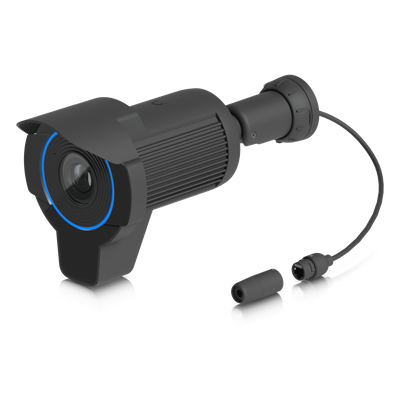 UBIQUITI - Cámara IP LPR / 4K 8 Megapixel / Zoom Óptico 3x / IR 15 m (49.2 ft) / AI-LPR 90 km/h / IP66 IK04 / PoE+