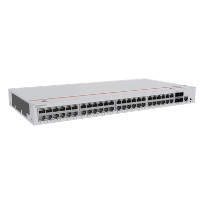 HUAWEI - Switch PoE Administrable / 48 Puertos Gigabit / 4 Puertos 10GE SFP+ / PoE Perpetuo 380W / 176 Gbps / Capa 2