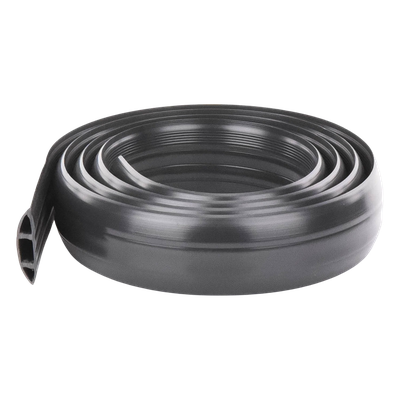 THORSMAN - Canaleta flexible / PVC auto-extinguible / Media caña / 2.5m (8.2 pies) / 100kg carga / Área 305mm²