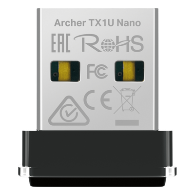 TP-LINK - Adaptador USB Wi-Fi 6 / 287 Mbps / 2.4 GHz / Nano 17.5 × 15.8 × 7.1 mm / MU-MIMO / OFDMA / Driver Pre-cargado
