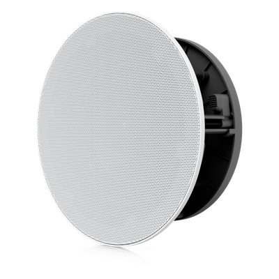 UBIQUITI - Altavoz Empotrable de Techo / Woofer 6.5" / Tweeter 1" Pivote ±15° / 130W / 8 Ohms / Cobertura Simétrica Axial 90° / NDAA Compliant