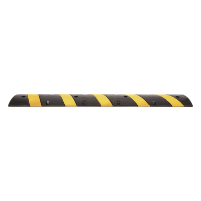 ACCESSPRO - Reductor de Velocidad / 183cm (6 ft) / 5 Franjas Amarillas / Hule Reciclado / 20 Toneladas