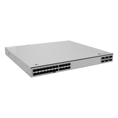 HUAWEI - Switch Core Capa 3 / 24 Puertos 10GE SFP+ / 6 Puertos 100GE QSFP28 / Switching 1680 Gbps / Forwarding 1250 Mpps / iStack / Gestión Cloud / 1U