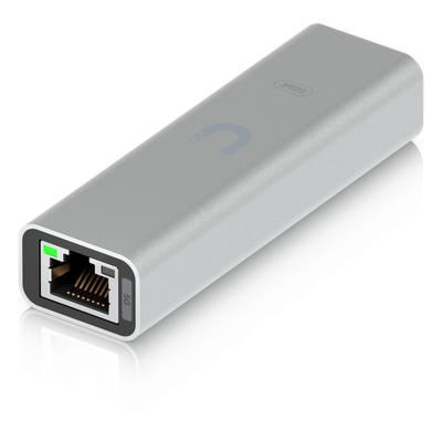 UBIQUITI - Adaptador USB-C a Ethernet / 5 GbE RJ45 / Indicador de Actividad LAN / Compatible con Mac, Windows y Linux / Construcción en Aluminio y Policarbonato / 38 g (1.3 oz)
