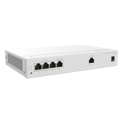 HUAWEI - Router Gateway / 1 Puerto WAN Gigabit / 1 Puerto LAN/WAN Configurable / 3 Puertos LAN Gigabit / Rendimiento 1 Gbps / Controlador 32 APs / 150 Clientes / Libre de Licenciamiento
