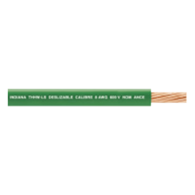 INDIANA - Cable THW-LS / Calibre 12 AWG / 19 Hilos / Verde / Bobina 100 m (328 ft)