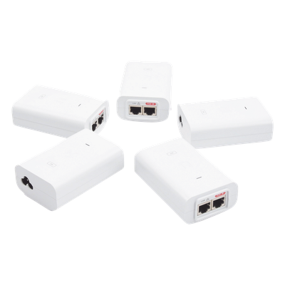 UBIQUITI - Adaptador PoE / 24 VDC / 1.0 A / Gigabit / 4 Pares / Montaje Pared