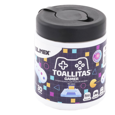 SILIMEX - Toallitas de Limpieza / Antiestáticas / Antibacteriales / 30 Unidades / Aroma Chicle