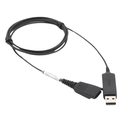 JABRA - Adaptador USB a QD / Plug and Play / DSP con Filtrado de Ruido / Cumplimiento Normativa Europea 2003/10/EC