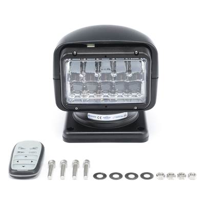 ECCO - Faro Buscador / 7040 Lúmenes / Rotación 360° / Inclinación 90° / IP68 / 12-24 VCC / Uso Rudo