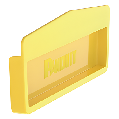 PANDUIT - Tapa Final para Canaleta / 12x4 / Instalación a Presión / 50.8 mm Radio de Curvatura / 13.4 cm x 2.4 cm x 35 cm / Amarillo