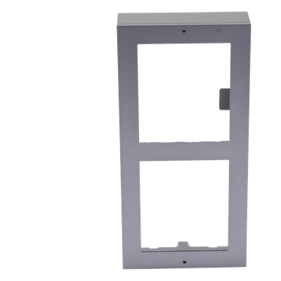 HIKVISION - Base de Montaje para Videoportero IP / 2 Módulos / Superficie / Aluminio / -40°C a +60°C (-40°F a 140°F)
