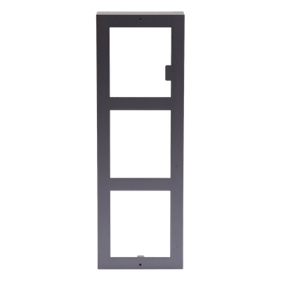 HIKVISION - Base de Montaje para Videoportero IP / 3 Módulos / Superficie / Aluminio Anticorrosión / -40°C a +60°C (-40°F a 140°F)