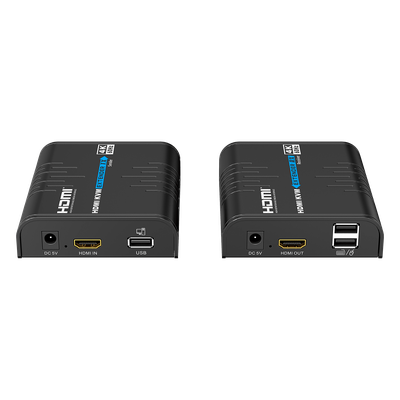 EPCOM - Extensor KVM HDMI / 4K 60 Hz / 120 m (393.7 ft) con CAT6 / 18 Gbps / HDCP 2.2 / Latencia 120-170 ms / IPColor Stream / Matriz 256x256