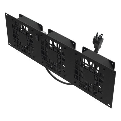 LINKEDPRO BY EPCOM - Kit de Ventilación para Rack / 3 Ventiladores 12 x 12 cm / 110 Vca / Clavija 5-15P / 1.8 m (5.9 ft) de Cable / 19" Ancho