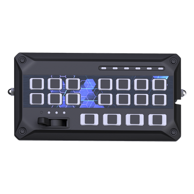SIGNALPRO - Sirena Vehicular / Amplificador Clase D 200W / Controlador Deslizante 19 Botones / 12 Salidas Auxiliares / Grabación 20 Segundos