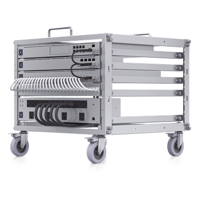 UBIQUITI - Rack Abierto / 6U / Toolless / Ruedas Bloqueables / Capacidad 80 kg (176 lb) Estático / Acero / NDAA