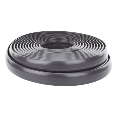 THORSMAN - Canaleta Flexible para Piso / Media Caña / Área 305 mm² / Carga 100 kg / Rollo 25 m / PVC Autoextinguible UV