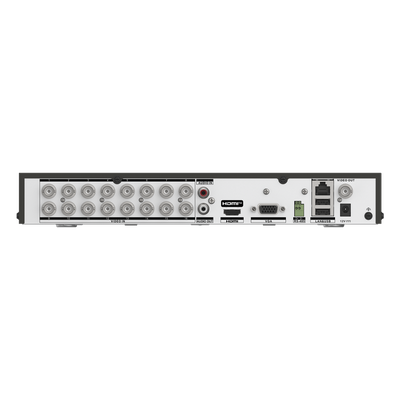EPCOM PROFESSIONAL - DVR Pentahíbrido / 24 Canales / 16 TURBOHD + 8 IP / 8 Megapixel (4K) / Audio Bidireccional / Reconocimiento Facial / 2 Bahías HDD / H.265+