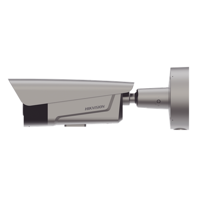 HIKVISION - Cámara Bala IP ANPR / 4 Megapixel / Lente Mot. 2.8-12 mm / IR y Luz Blanca 50 m (164 ft) / Control de Barrera / IP67 / IK10 / PoE