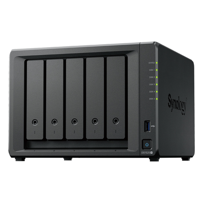 SYNOLOGY - NAS 5 Bahías / Expansión 15 Bahías / 2 Puertos 2.5GbE / Soporte 10GbE / Caché SSD M.2 / Hasta 300 TB / Virtualización y Vigilancia