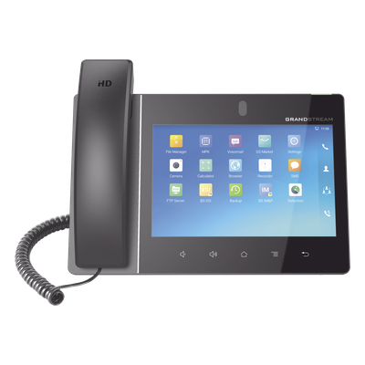 GRANDSTREAM - Video teléfono IP  empresarial Android con pantalla táctil (1280x800) hasta 16 líneas y 16 cuentas SIP