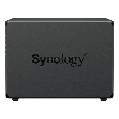 SYNOLOGY - NAS 4 Bahías / Intel Celeron J4125 2.7 GHz / 2 GB DDR4 Expandible / 2.5GbE + 1GbE / 2 Ranuras M.2 NVMe / Hasta 80 TB