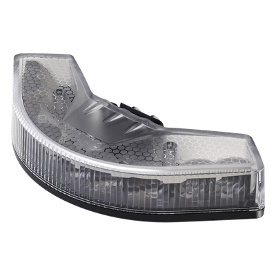 SIGNALPRO - Luz Auxiliar Esquinera / 9 LED / Ámbar / Lente Transparente / Multivoltaje 12-24 VCD / SAE / ECE R65