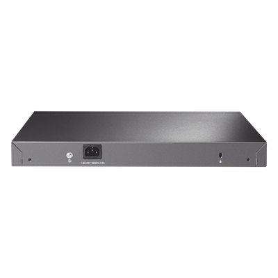TP-LINK - Switch PoE+ L2+ / 24 Puertos Gigabit / 4 Puertos SFP 1G / Presupuesto PoE 384W / Rendimiento 56 Gbps / Montaje en Rack