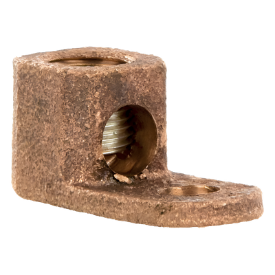 PANDUIT - Terminal Tipo Lengüeta Recta / Cobre / Cal. 8 a 1/0 AWG / Orificio 5/16" (7.9 mm) / Barril Único / UL Listed y CSA