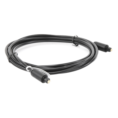 UGREEN - Cable Óptico Toslink S/PDIF / 3 Metros (9.84 Pies) / Tapa de Protección / Dolby 7.1 Canales / Diseño Durable / Plug & Play / Color Negro