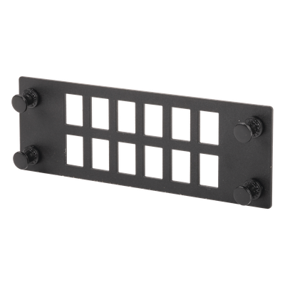 PANDUIT - Placa para Adaptadores de Fibra Óptica / 12 Posiciones / Compatible con Gabinetes FPONE3 y FPONE4 / 4.53' x 41.6' x 5.12'