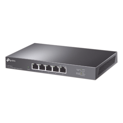 TP-LINK - Switch / 5 Puertos / 2.5 Gbps / No Administrable / Escritorio / 25 Gbps Capacidad de Conmutación / Sin Ventilador / Carcasa Metálica