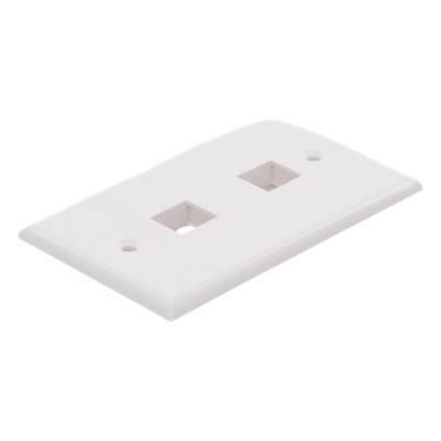 LINKEDPRO BY EPCOM - Placa de Pared / 2 Puertos Keystone / Montaje Vertical / UL 94V-0 / 70 x 115 mm (2.75 x 4.52 in)