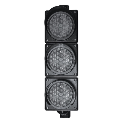 ACCESSPRO - Semáforo LED / Tricolor Rojo-Verde-Amarillo / 100 mm / 110 VCA / IP65 / 100,000 h
