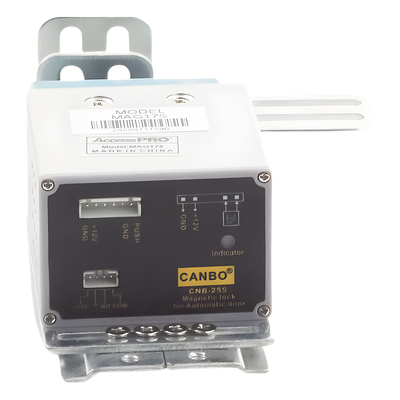ACCESSPRO - Chapa Magnética / 175 lbs (79.4 kg) / 12-24V AC/DC / Puertas Corredizas / Indicador de Estado / Fail-Safe