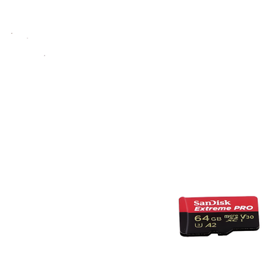 SANDISK - Tarjeta MicroSD / 64GB / Lectura 170 MB/s / Escritura 90 MB/s / Clase A2 U3 V30 / Incluye Adaptador SD