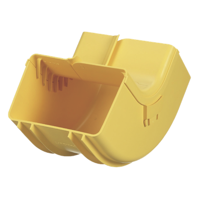 PANDUIT - Bajada Vertical Interior 90° / Radio Curvatura 2' (50.8 mm) / Canaleta 6x4 / PC/ABS / 8.64' (219.4 mm) Altura / Amarillo