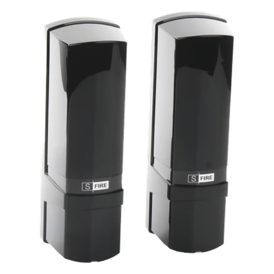 SFIRE - Barrera Fotoeléctrica / Triple Haz / 50 m (164 ft) Exterior / 150 m (492.1 ft) Interior / IP65 / -25°C a 55°C