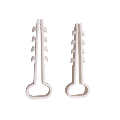 LINKEDPRO - Clips Sujetadores de Plástico / 6 a 12 mm / 100 Piezas / Fijación en Pared / UTP, Coaxial y Eléctrico Ligero