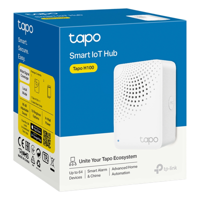 TP-LINK - Hub IoT Inteligente / 3 en 1 Hub-Timbre-Alarma / 64 Dispositivos / 2.4 GHz Wi-Fi + 868 MHz / 19 Tonos 90 dB / Material V-0 UL94