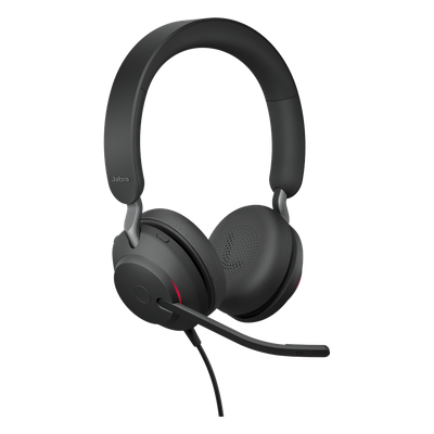 JABRA - Jabra Jabra Evolve 2 40, Auricular stereo versión UC con aislamiento de ruido, conexión USB-A y indicador de ocupado (Busylight) (24089-989-999)