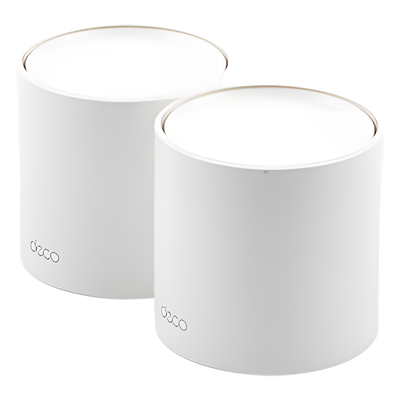 TP-LINK - Sistema Mesh Wi-Fi 6 / AX1800 Mbps / 4 Flujos Simultáneos / 2 Puertos Gigabit WAN/LAN Auto-Detección / 2 Antenas Internas / Administración App Móvil
