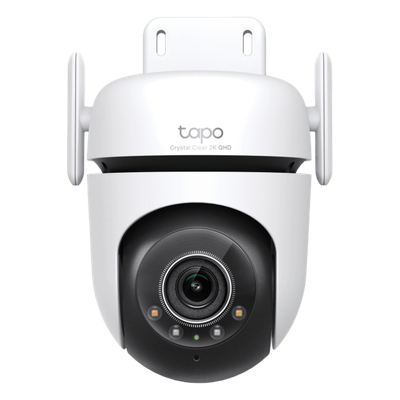 TP-LINK - Cámara PTZ IP / 2K QHD 4MP (2560×1440) / Starlight Color Night Vision / Seguimiento 360° / Wi-Fi 2.4 GHz / IP66 / Detección IA / Audio Bidireccional / microSD 512 GB