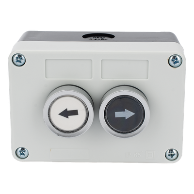 ACCESSPRO - Botonera doble / IP40 / NO / 24VDC / 106 x 72 x 58 mm / 4.2 x 2.8 x 2.3 in