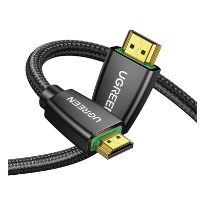 UGREEN - Cable HDMI 2.0 de Nylon Trenzado / 2 Metros (6.56 Pies) / 4K@60Hz / HDR / 3D / HEC / ARC / 48 Bits Color Profundo / 32 Canales Audio / HDCP 2.2 / DTS:X / 18 Gbps / Blindaje 4 Capas
