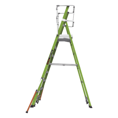 LITTLE GIANT LADDER SYSTEMS - Escalera Fija / Fibra de Vidrio / 8' (2.4m) / Jaula de Seguridad / 300 lbs