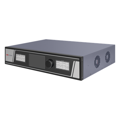 HIKVISION - Controlador para Videowall / Resolución Máxima 13.27 Megapixel / 24 Salidas RJ45 / Entradas DVI y HDMI / 4096 x 2160 @ 60 Hz